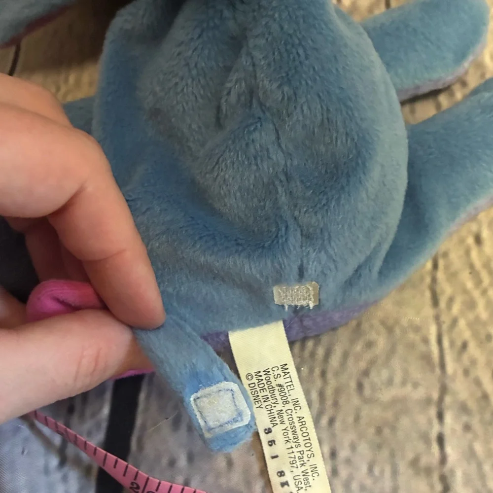 5/$20 ArcoToys‎ Mattel Disney Eyeore Detachable Tail Beanie Plush VTG  8” Pooh
